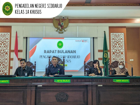 RAPAT BULANAN PERIODE MEI 2023 PENGADILAN NEGERI SIDOARJO